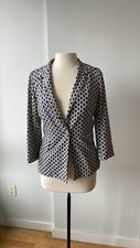 Cartonnier Blazer from Anthropologie. Navy white. Size M