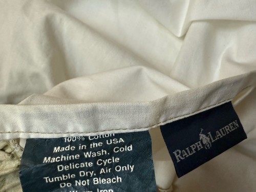 RARE! Ralph Lauren IRISH MEADE Maura *QUEEN BED SKIRT Green Roses FLOWERS Floral - Picture 17 of 19