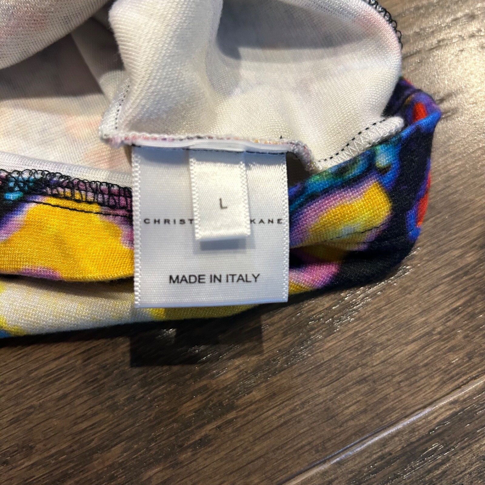 Christopher Kane Multicolor Printed 3/4 Sleeve Mi… - image 8