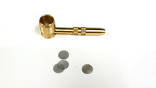 Metal Tobacco Smoking Pipe* Solid Brass * MADE IN USA* Bowl *HIGH Quality
