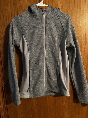 Spyder Constant Full Zip Sweater Fleece Jacket Women’s Medium Gray/Gray 