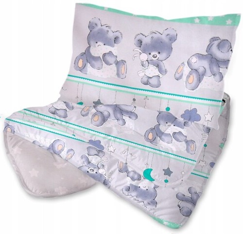 Anti Allergy Baby 100% Cotton Duvet Pillow Filled Quilt Bedding 120x90 & 135x100 - Afbeelding 7 van 25