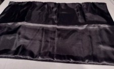 Black Satin Pillowcase Set Of 2 Envelope Closure Standard Size
