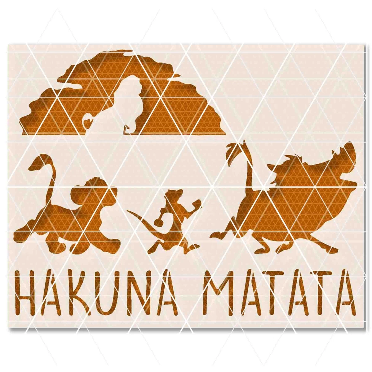Lion King Silhouette Hakuna Matata