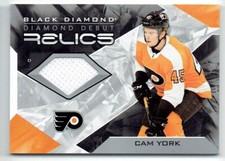 2021-22 BLACK DIAMOND DEBUT RELICS CAM YORK PHILADELPHIA FLYERS #DD-CY