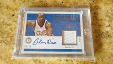 2017-18 Panini Basketball Glen Rice Legendary Auto Jersey Card 39/49 Clippers