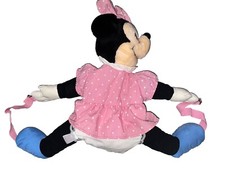 Vtg 1985 Walt Disney s Minnie Mouse Backpack Purse Mickey s Pals 10 Straps Rare