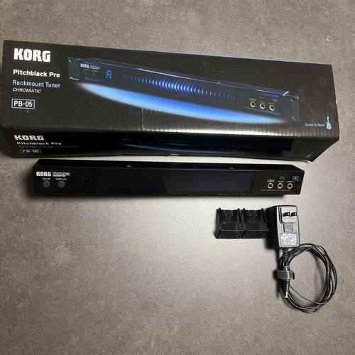 KORG Pitchblack Pro PB-05 Rackmount Tuner Guitar Bass w/accessories Working
