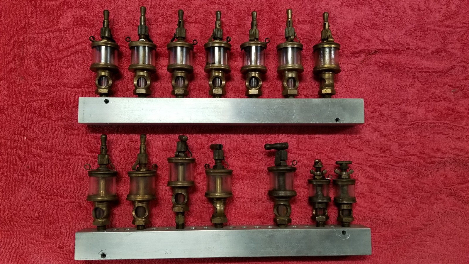 Vintage Hit Miss Lunkenheimer Brass Engine Drip Oiler 0 collection 12 oilers eBay