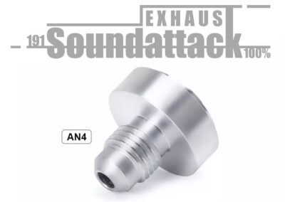 AN4 / Dash4 Edelstahl V2A Aufschweißadapter 7/16-20UNF Öl Wasser Benzin Luft