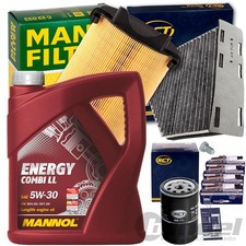 FILTERSET+MANNOL 5W30 ÖL 1.6 für VW TOURAN 1T1 1T2 PASSAT GOLF 5 6 AUDI A3 8P