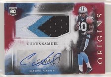 2017 Panini Origins Rookie Red /99 Curtis Samuel #127 Jumbo Patch Auto jc3