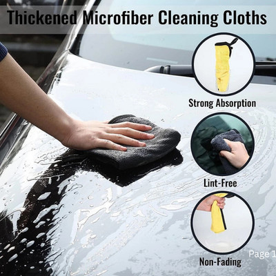 Microfiber Cleaning Cloth Car Wash Towel Drying Rag Car Polishing Detailing usa