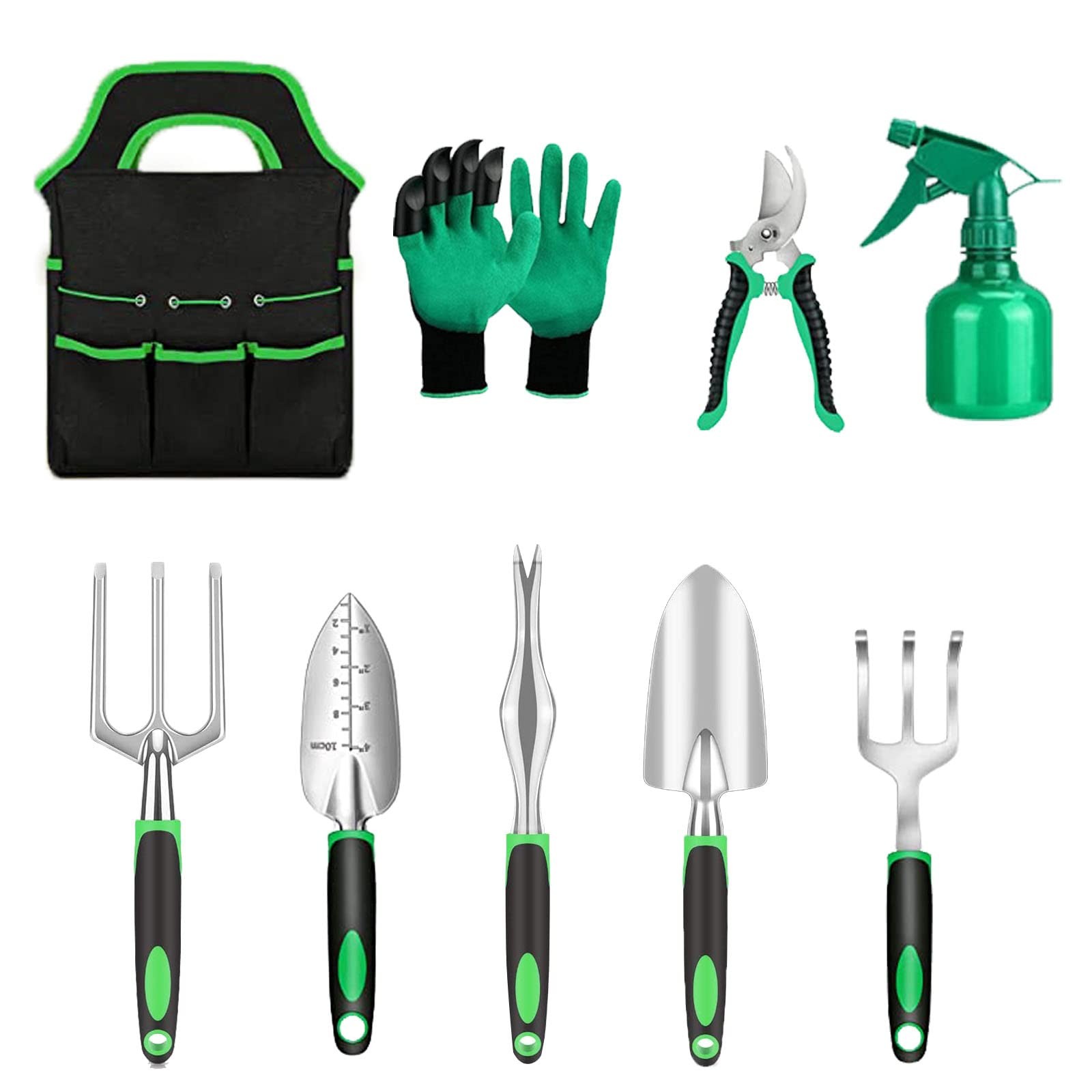 Garden Tool Set With Non Slip Rubber Grip9 Piece Stainless Steel Gardening Tool