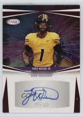 2025 SAGE High Series Red Theo Wease Jr #A-TWJ Auto 11xt