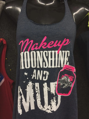Makeup Moonshine & Mud Tank Top Razor Back