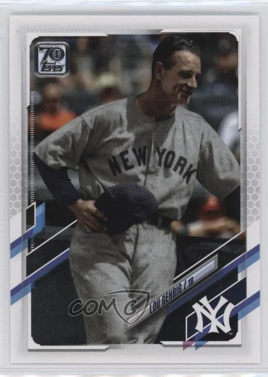 2021 Topps Legend Variation SP Legend Variation Lou Gehrig #186 HOF 0t0b