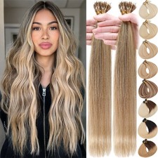 200s Nano Ring Micro Loop Beads Human Remy Hair Extensions Balayage Full Head