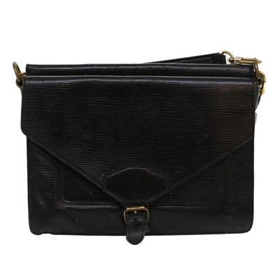 LOUIS VUITTON Epi Biface Clutch Bag Black M52322 LV Auth am5968 | eBay