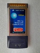 Vintage Peak Wireless WG2400 802.11g CardBus PC Card For Laptops