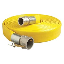4 Id X 50 Ft Pvc Water Discharge Hose 150 Psi Yl, Dpz400-50Ce-G