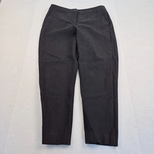 HOBBS Trousers 12 Black Womens Wool Blend Crop
