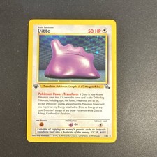Pokémon TCG Ditto 1st Edition Fossil Holo Rare 3/62 50 HP 1999 English