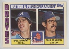 1984 Topps Team Checklist Tiffany Dale Murphy Craig McMurtry #126 0h1