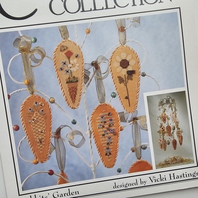 The Cricket Collection Rabbits Garden Easter Floral cross stitch patterns #242