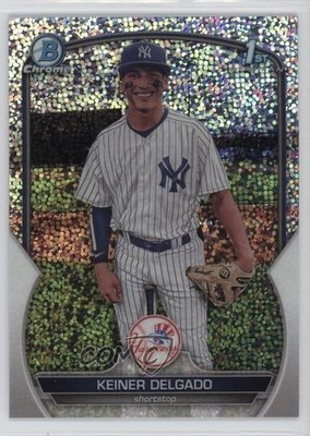 2023 Bowman Chrome Prospects Speckle Refractor /299 Keiner Delgado #BCP-191 1d59