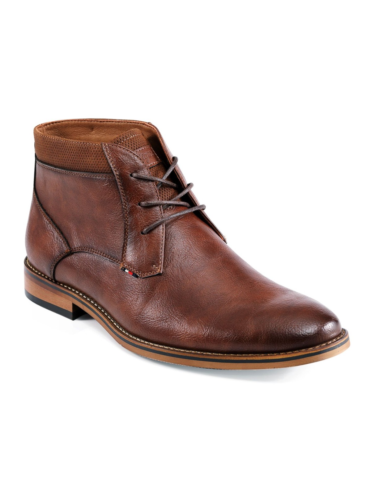 Tommy Hilfiger Mens Brown Balen Chukka Boots Almond Toe Block Heel Size 11.5 M