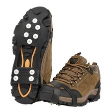 Ice Cleats for Shoes and Boots, Ice Snow Grips for Winter Walking Large