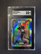 2023 Panini Prizm Bijan Robinson RC Rookie Silver Prizm #305 SGC 10 GEM MINT