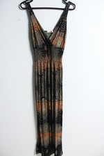 Womens y2k Boho Paisley Maxi Dress - Size Medium (f66) 