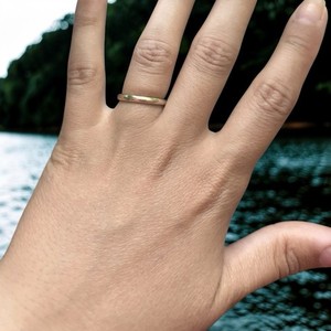 Solid 14K Yellow Gold Wedding Band Ring Size 6 2.649g Comfort Fit Stamped 14K