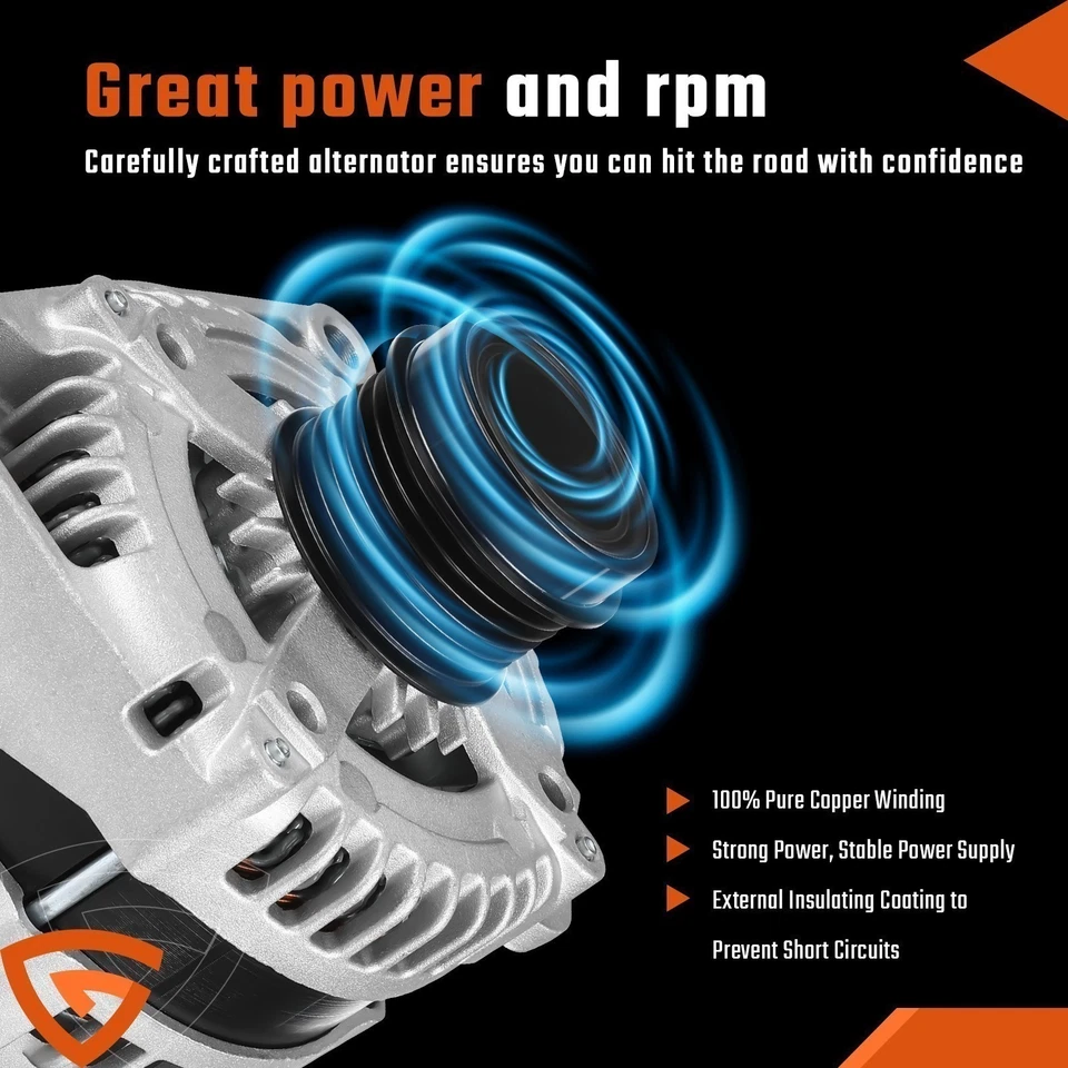 Alternador 14007 para Chevrolet Silverado GMC Sierra 2014-2019 1500 5,3 L 6,2 L Foto 4 de 4