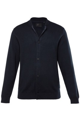 JP 1880 Herren große Größen Strickjacke FLEXNAMIC  Collegekragen