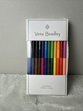 Vera Bradley Colored Pencils 12 Pencils 24 Colors Each Pencil Has 2 Colors Open