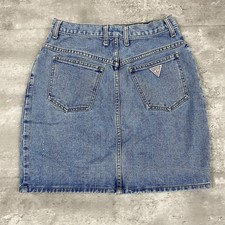 vintage 90s Guess Jeans denim skirt 31 26 style 10502