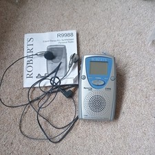 Roberts Sports 988/9988 3 Band Stereo Pocket Radio + earphones - personal stereo