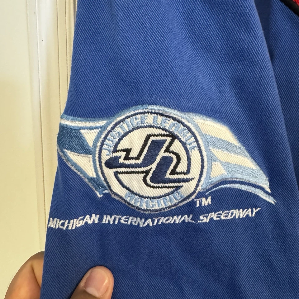 Vintage 2000s Y2K Superman Justice League DC Comics JH Design Racing Jacket 2XL - Image 4 of 4