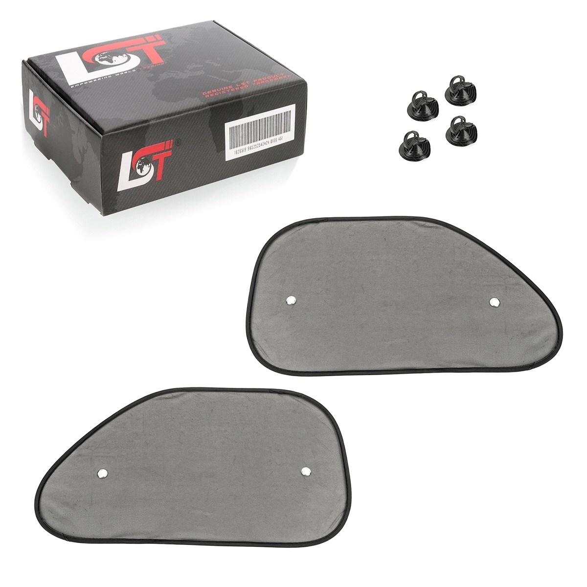 2X Sun Protection Sunshade Heat Protection Side Window Transparent For Jeep