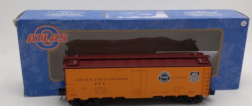 Frigorífico de acero Atlas 3004905-3O escala 2 rieles PFE Pacific Fruit Express 40' #43334 | Condition: Used