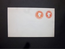 GB Postal Stationery STO 1893 QV 1/2d + 4d embossed compound Envelope H&B ESC108