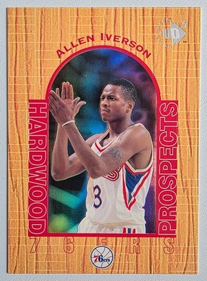 Allen Iverson 1996-97 Upper Deck UD3 Basketball Hardwood Prospects #14 76ers