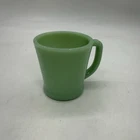 Vintage Jadeite Fire King C Handle Mug Heavy Oven Restaurant Ware 3.5"