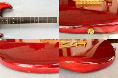 YAMAHA SC-800 特製ブラス製パーツ＆PG. リップスティックPU. YAMAHA SC-800 Mod 1970s MIJ Lipstick Pickup Custom Brass Bridge