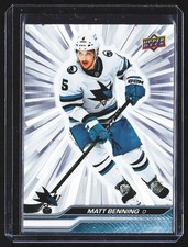 2023-24 MATT BENNING UPPER DECK SERIES 1 #148 OUTBURST SILVER!!