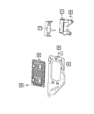 Genuine Mopar Powertrain Control Module 68243296AB