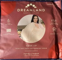 Dreamland  Cosy Up Silky  Faux Fur Warming Throw Cream Large Electric Blanket